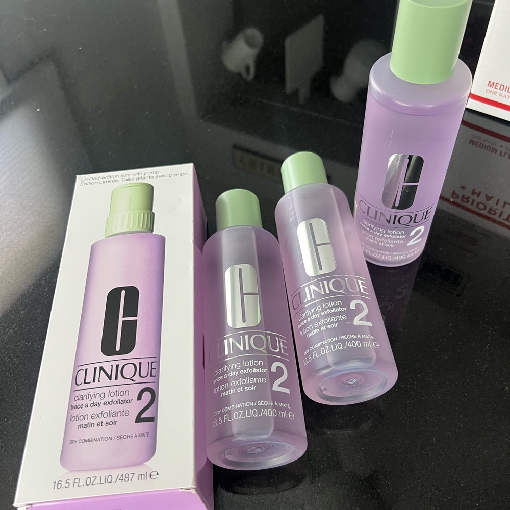Lot of 4 Clinique Clarifying Lotion 2 New M25